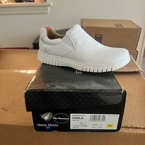 Nurse Mates White Men's Slip-On Loafers